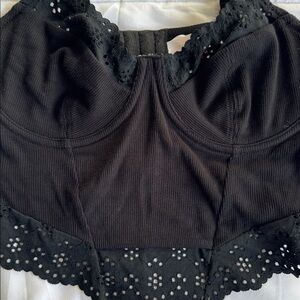 Colsie Black Lace Detail Bralette size medium in great condition worn once